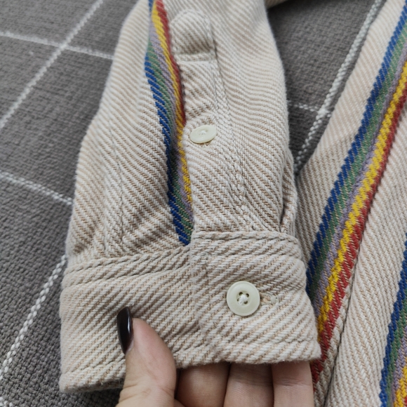 Striped Button-Up Women's Top - Picture 7 of 8